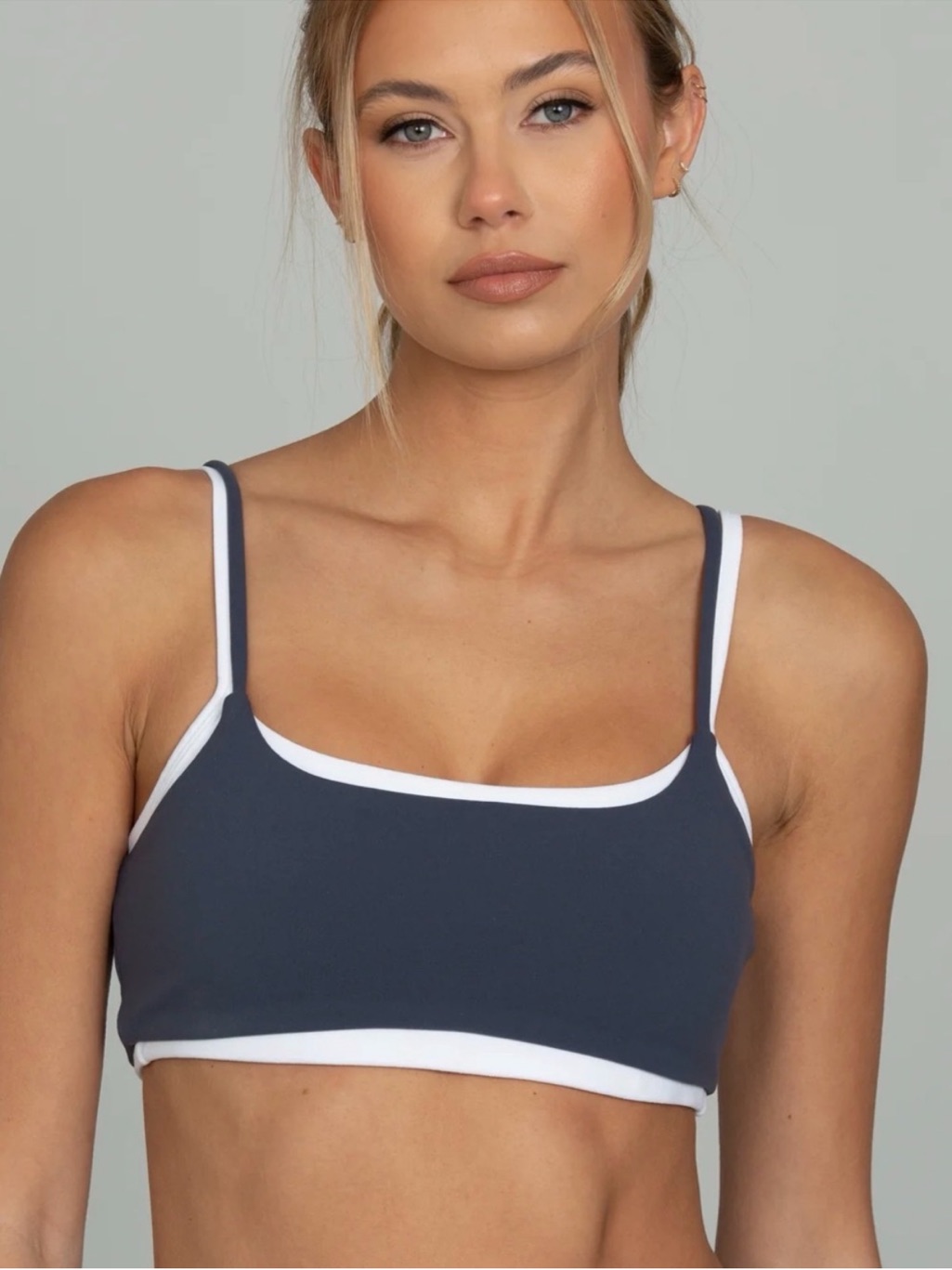 Gold Hinge Double Layer Strydeform Bra Bluewash